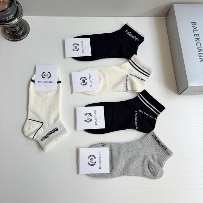 BALENCIAGA 26S ANKLE SOCKS 423048 (1 BOX)