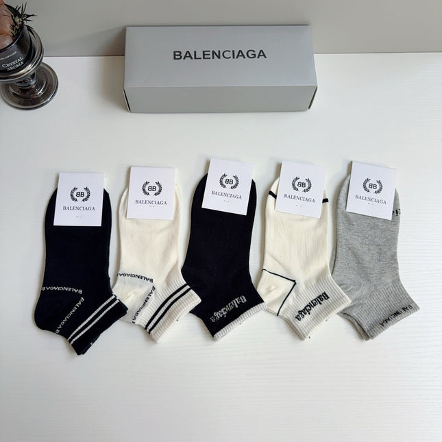 BALENCIAGA 26S ANKLE SOCKS 423048 (1 BOX)