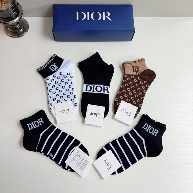DIOR 26S ANKLE SOCKS 407150 (1 BOX)
