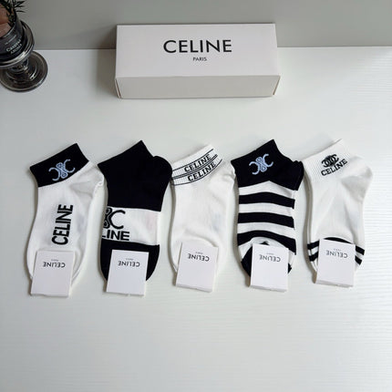 CELINE 26S ANKLE SOCKS 407151 (1 BOX)