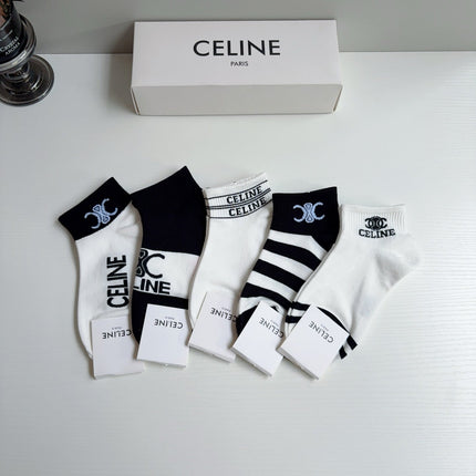 CELINE 26S ANKLE SOCKS 407151 (1 BOX)