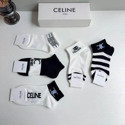 CELINE 26S ANKLE SOCKS 407151 (1 BOX)