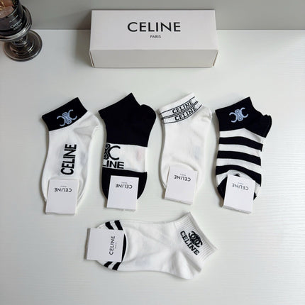 CELINE 26S ANKLE SOCKS 407151 (1 BOX)