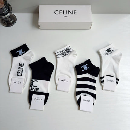 CELINE 26S ANKLE SOCKS 407151 (1 BOX)
