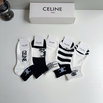 CELINE 26S ANKLE SOCKS 407151 (1 BOX)