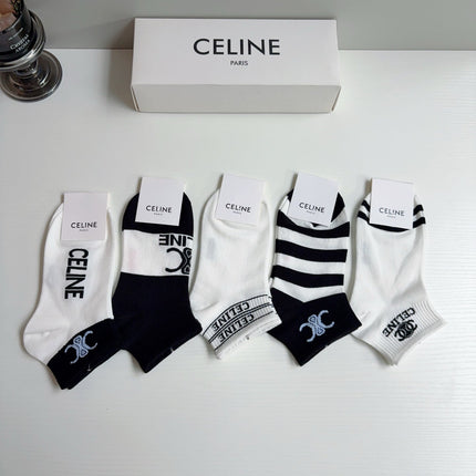 CELINE 26S ANKLE SOCKS 407151 (1 BOX)