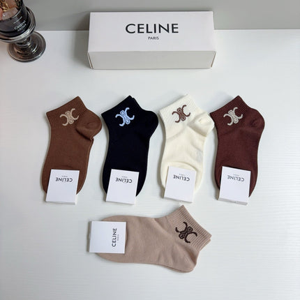 CELINE 26S ANKLE SOCKS 408716 (1 BOX)