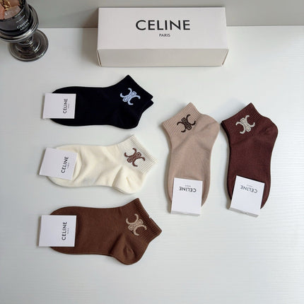 CELINE 26S ANKLE SOCKS 408716 (1 BOX)