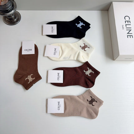 CELINE 26S ANKLE SOCKS 408716 (1 BOX)