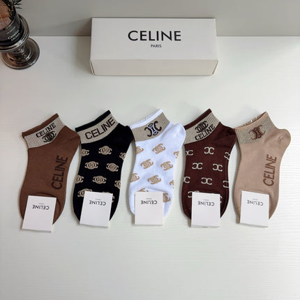 CELINE 26S ANKLE SOCKS 410373 (1 BOX)