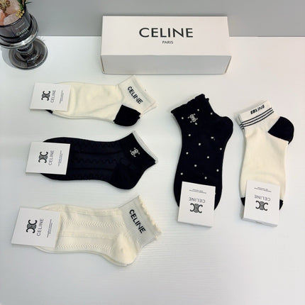 CELINE 26S ANKLE SOCKS 405314 (1 BOX)