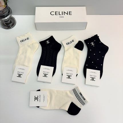 CELINE 26S ANKLE SOCKS 405314 (1 BOX)