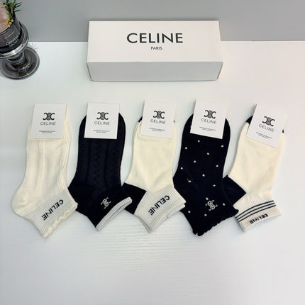 CELINE 26S ANKLE SOCKS 405314 (1 BOX)