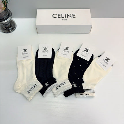 CELINE 26S ANKLE SOCKS 405314 (1 BOX)
