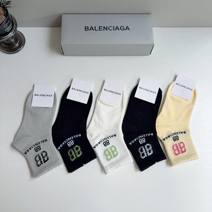 BALENCIAGA 26S ANKLE SOCKS 413898 (1 BOX)