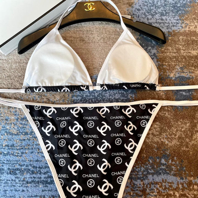 BIKINI SWIMSUIT IN BLACK AND WHITE AND PRINTED 627825
