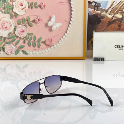 CELINE 26S OVERSIZED CAT EYE FRAME IN METAL 486151