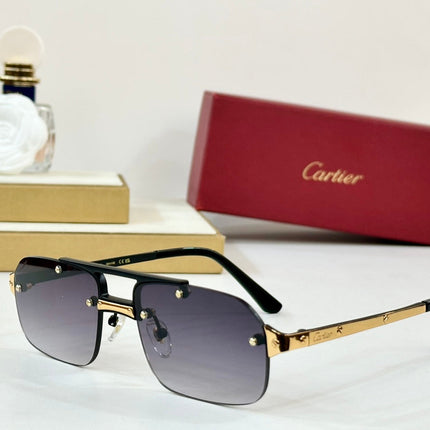 SANTOS RECTANGULAR FRAME SUNGLASSES CT0660S IN METAL