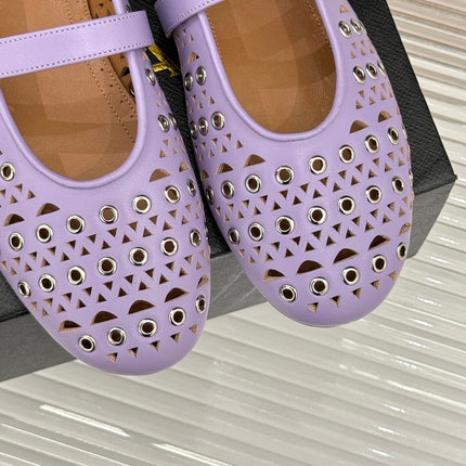 MARY JANE IN PASTEL GRAY CALFSKIN