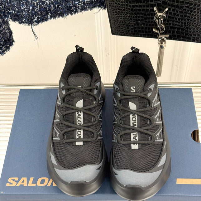 ALO 25S SALOMON XT-6 SNEAKER IN BLACK MESH FABRIC AND TPU STYLE 5