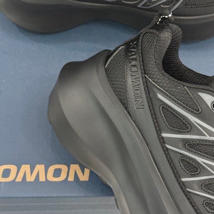 ALO 25S SALOMON XT-6 SNEAKER IN BLACK MESH FABRIC AND TPU STYLE 5