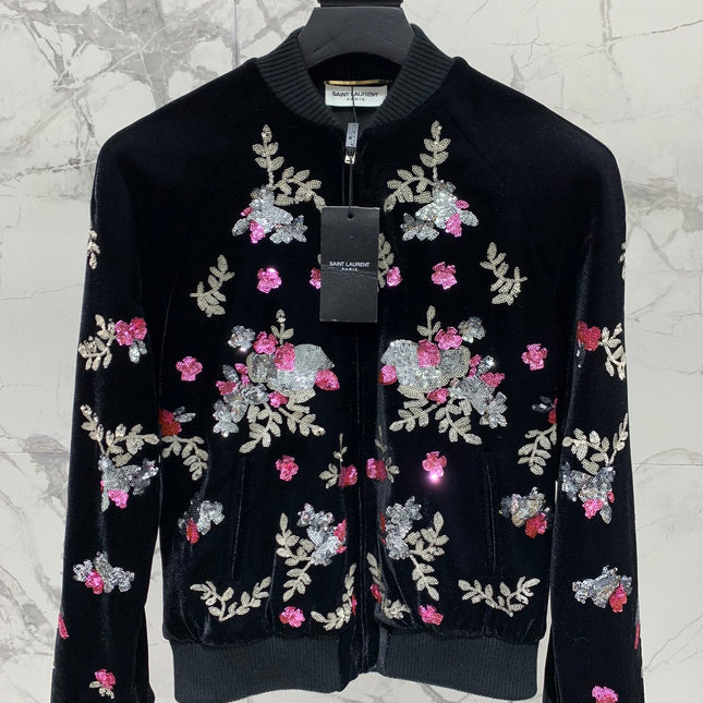 YSL 25S VELVET SEQUIN JACKET STYLE 191