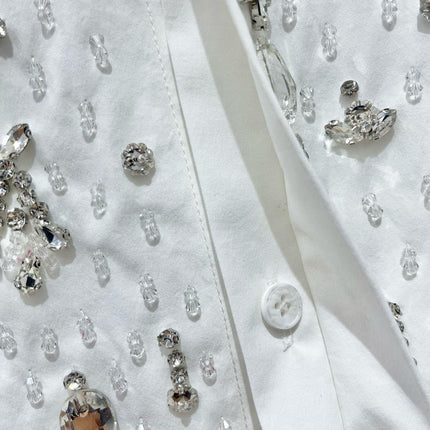 YSL 25S EMBELLISHED SHIRT STYLE 158