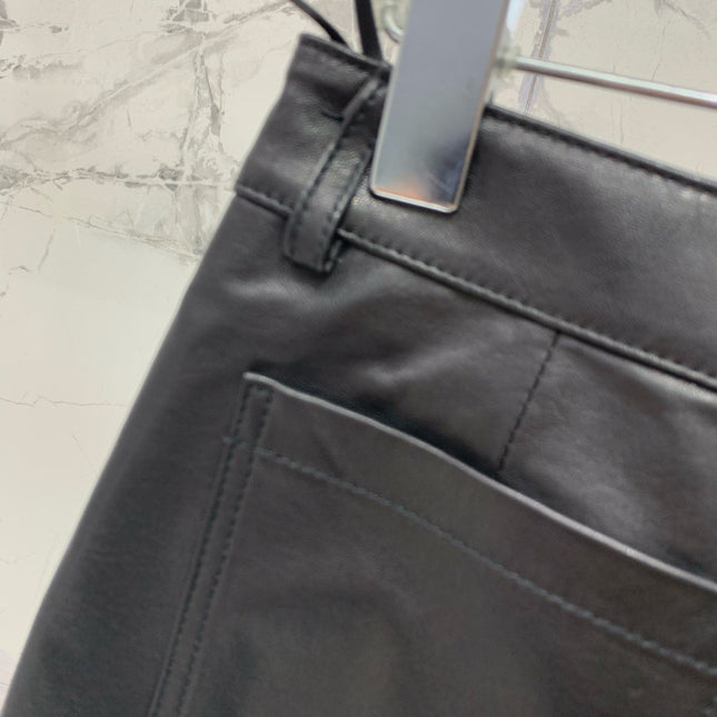 YSL 25S LEATHER MINI SKIRT STYLE 225