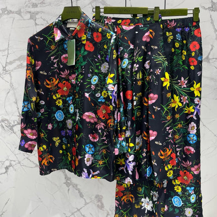 GUCCI 26S WIDE-LEG PRINTED PANTS 77