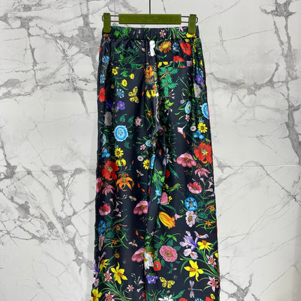 GUCCI 26S WIDE-LEG PRINTED PANTS 77