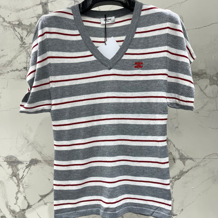 CELINE 26S V NECK SHORT SLEEVE T-SHIRT 208