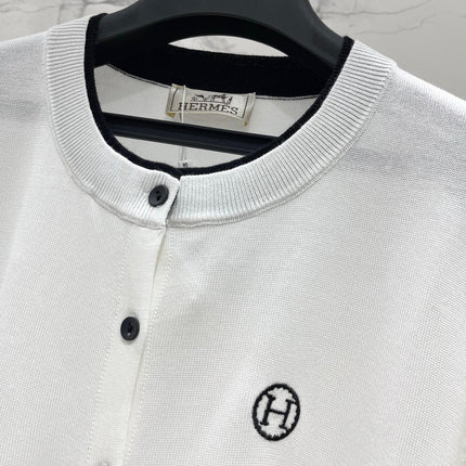 HERMES 26S SHORT-SLEEVE KNIT TOP 678