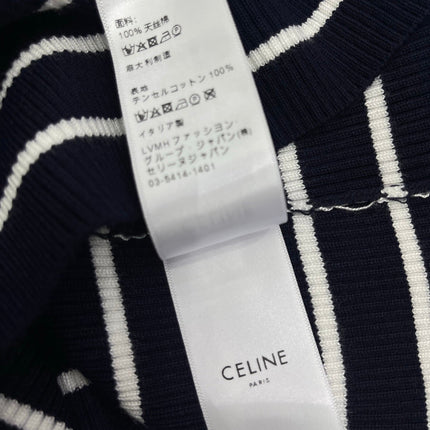CELINE 26S STRIPED SHORT-SLEEVE POLO SHIRT 489