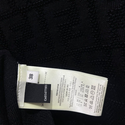 FENDI 26S SHORT-SLEEVE KNIT POLO TOP 419