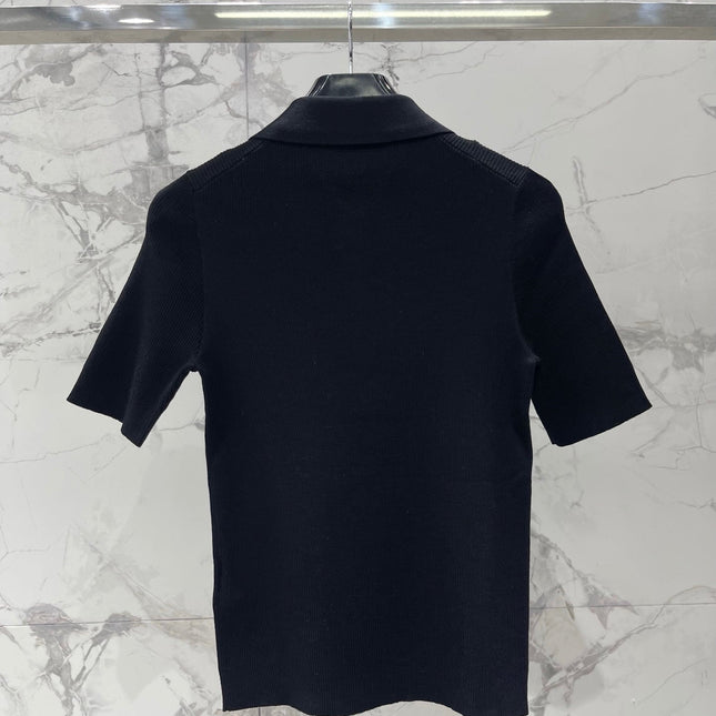 CELINE 26S SHORT SLEEVE KNIT SHIRT 304