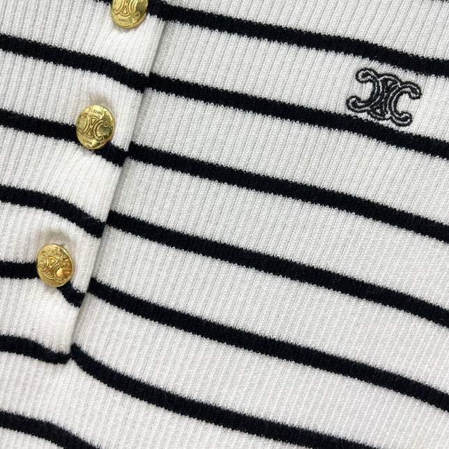 CELINE 26S SHORT SLEEVE KNIT SHIRT 303