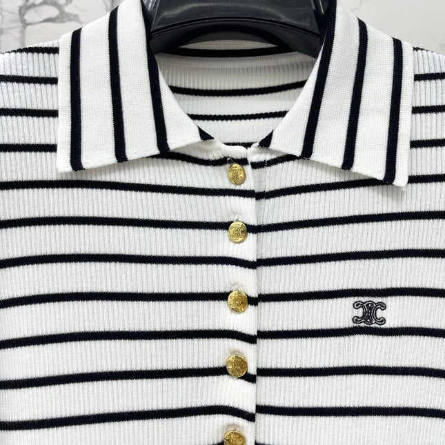 CELINE 26S SHORT SLEEVE KNIT SHIRT 303