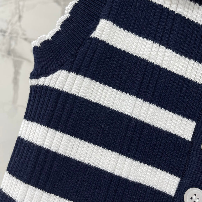 THOM 26S SLEEVELESS POLO KNIT TOP STYLE 255
