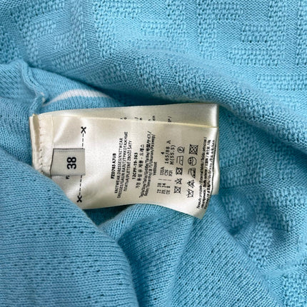 FENDI 26S SHORT-SLEEVE KNIT POLO TOP 387