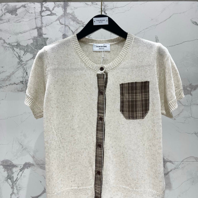 THOM 26S SHORT SLEEVE KNIT TOP STYLE 248