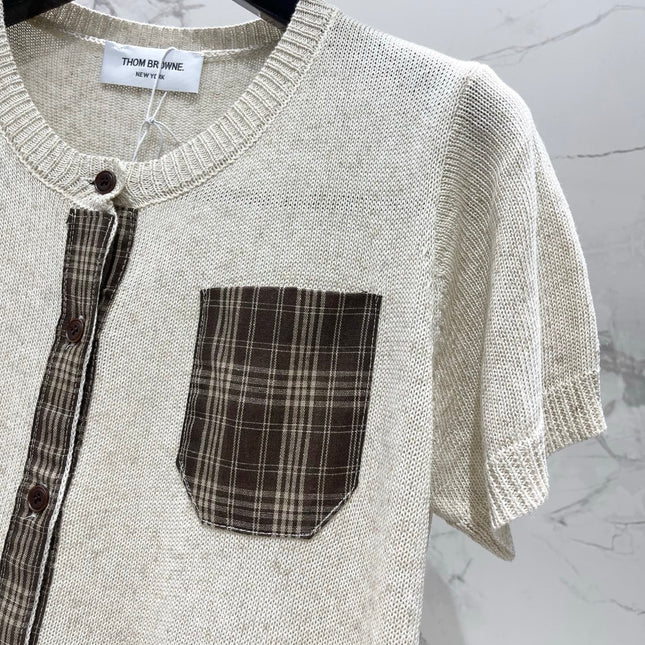 THOM 26S SHORT SLEEVE KNIT TOP STYLE 248