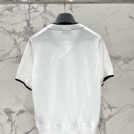 HERMES 26S SHORT-SLEEVE KNIT TOP 678