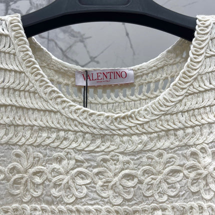 VALENTINO 26S SLEEVELESS KNIT MINI DRESS 430