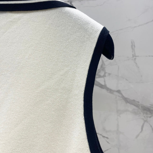 CHANEL 26S SLEEVELESS KNIT TOP 1417