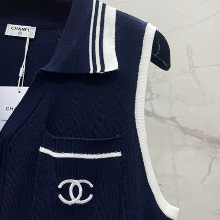CHANEL 26S SLEEVELESS KNIT TOP 1416