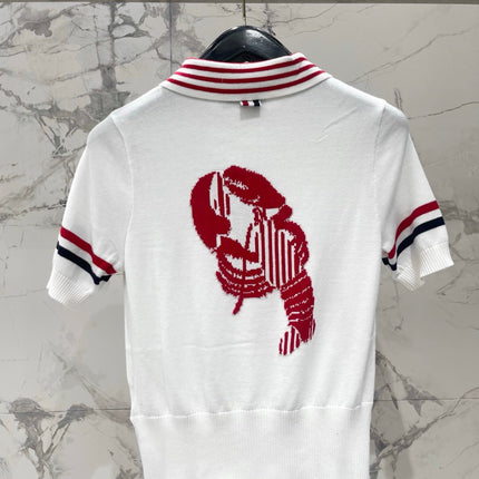 THOM 26S SHORT SLEEVE POLO KNIT TOP STYLE 229