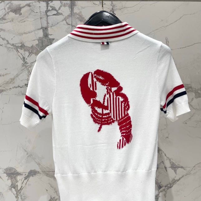 THOM 26S SHORT SLEEVE POLO KNIT TOP STYLE 229
