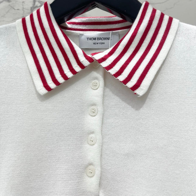 THOM 26S SHORT SLEEVE POLO KNIT TOP STYLE 229
