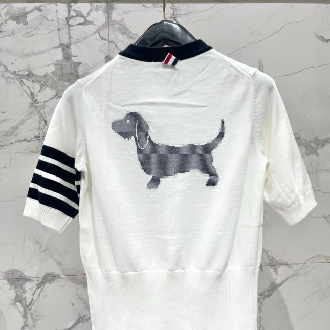 THOM 26S SHORT-SLEEVE KNIT TOP STYLE 225