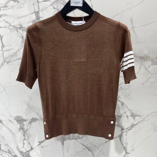 THOM 26S SHORT-SLEEVE KNIT TOP STYLE 224